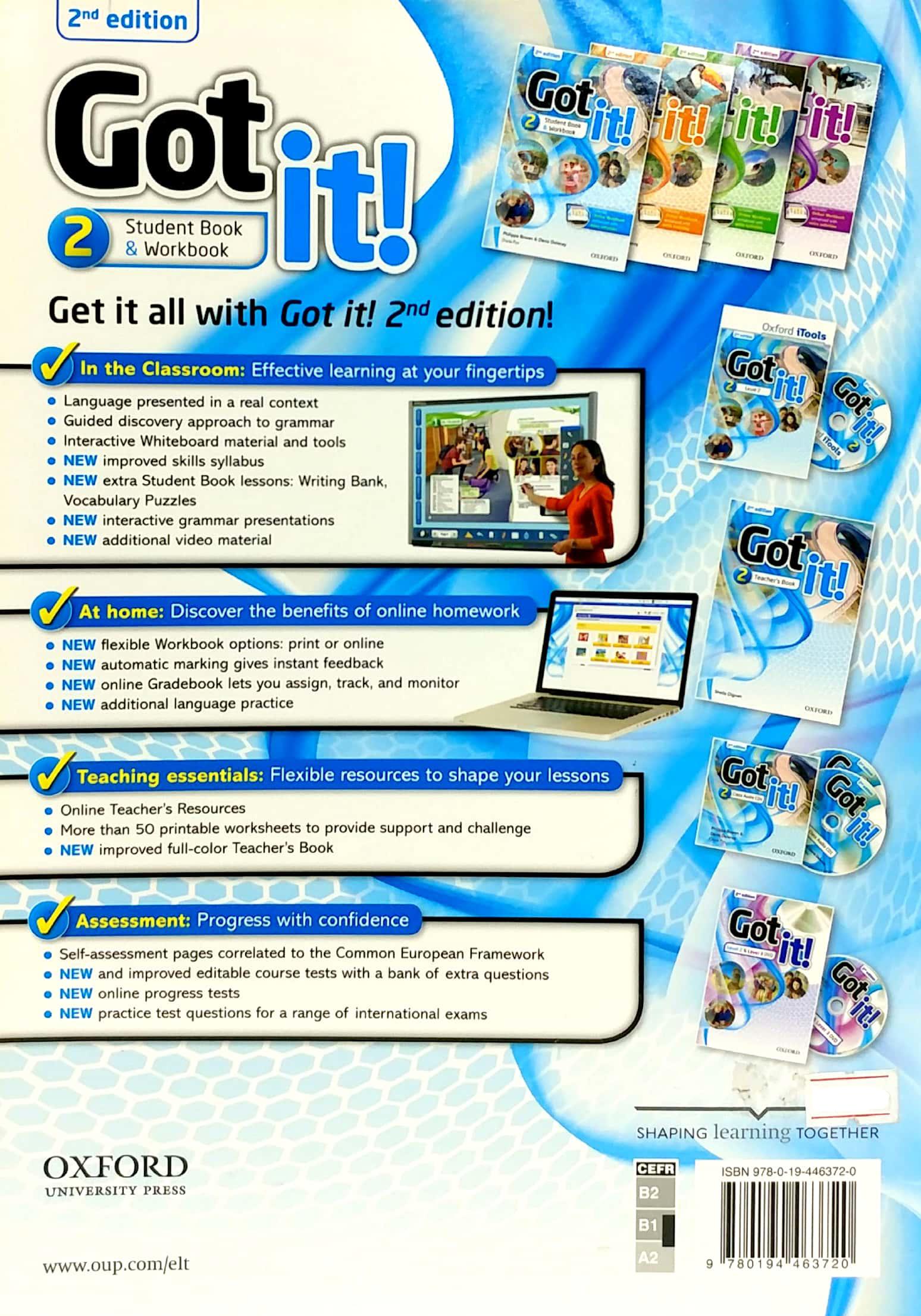 Got it!: Level 2: Student's Pack With Online Workbook Pack 2nd Edition