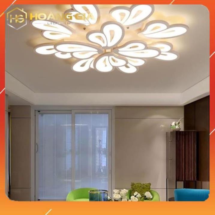 Đèn LED Ốp Trần Phòng Khách - Đèn Ốp Trần Hiện Đại G18, 3 Chế Độ Sáng Kèm Điều Khiển Từ Xa