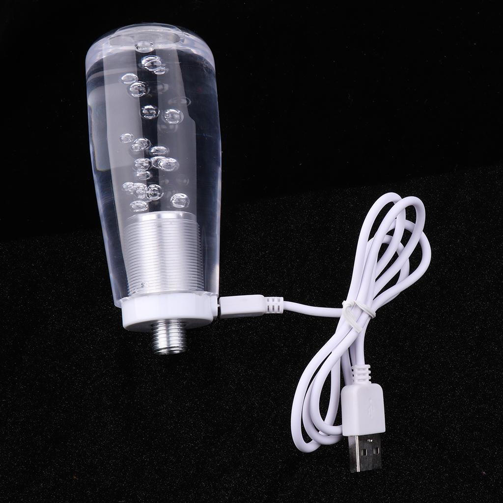 LED Light 3.9'' Crystal Bubble Knob JDM Round Gear Stick er
