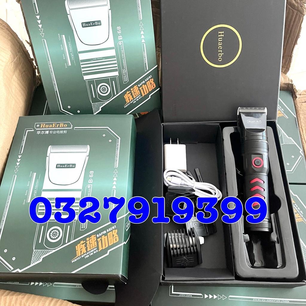 Tông đơ cắt tóc cao cấp HuaErBo B68 - pin trâu 8-10 tiếng