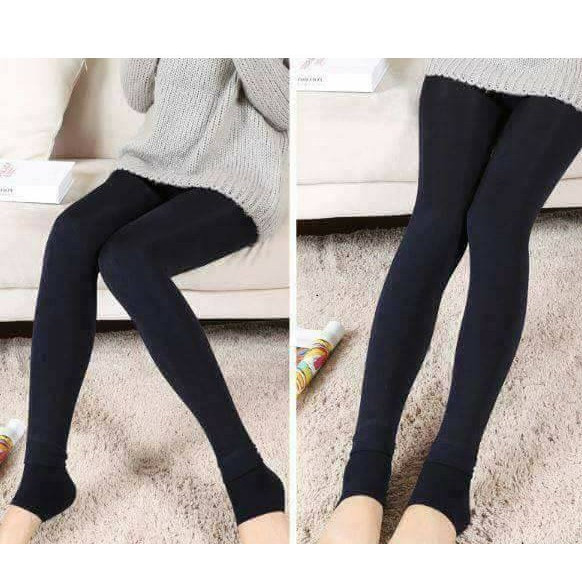 Quần tất lót lông nối gót mặc cực ấm bất chấp thời tiết đại hàn