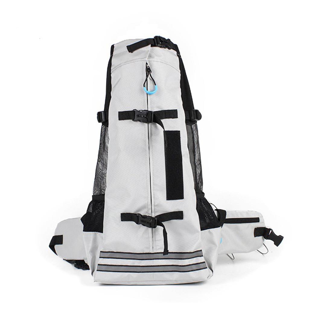 Medium Dog Carrier Backpack Pet Carrier Packsack, Breathable Hands-Free Corgi Bulldog Travel Bag for Walking Hiking Bike Motorcycle