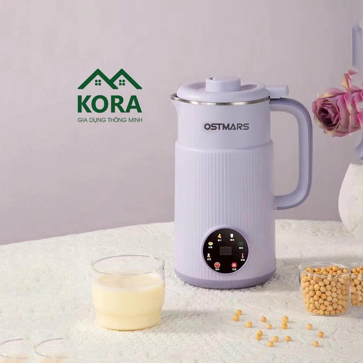 Máy Làm Sữa Hạt, Máy Nấu Sữa Hạt OSTMARS Hàng Chính Hãng 1000ml - 8 Chức Năng Xay Nấu Tiện Lợi