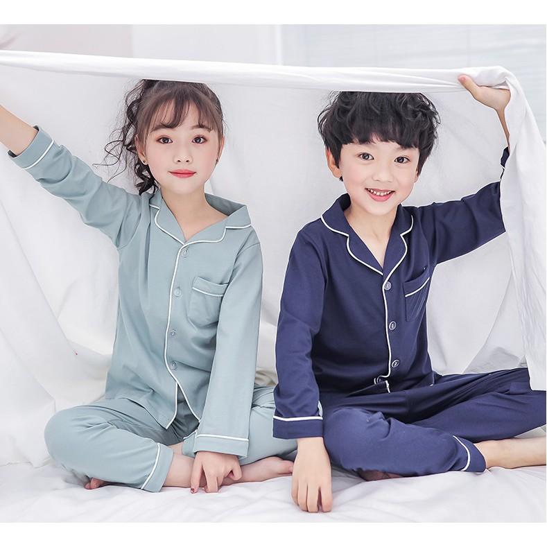 Hình ảnh Đồ bộ pijama cho bé trai bé gái chất vải kate lụa xinh xắn thiết kế đáng yêu và cá tính HD247 0193
