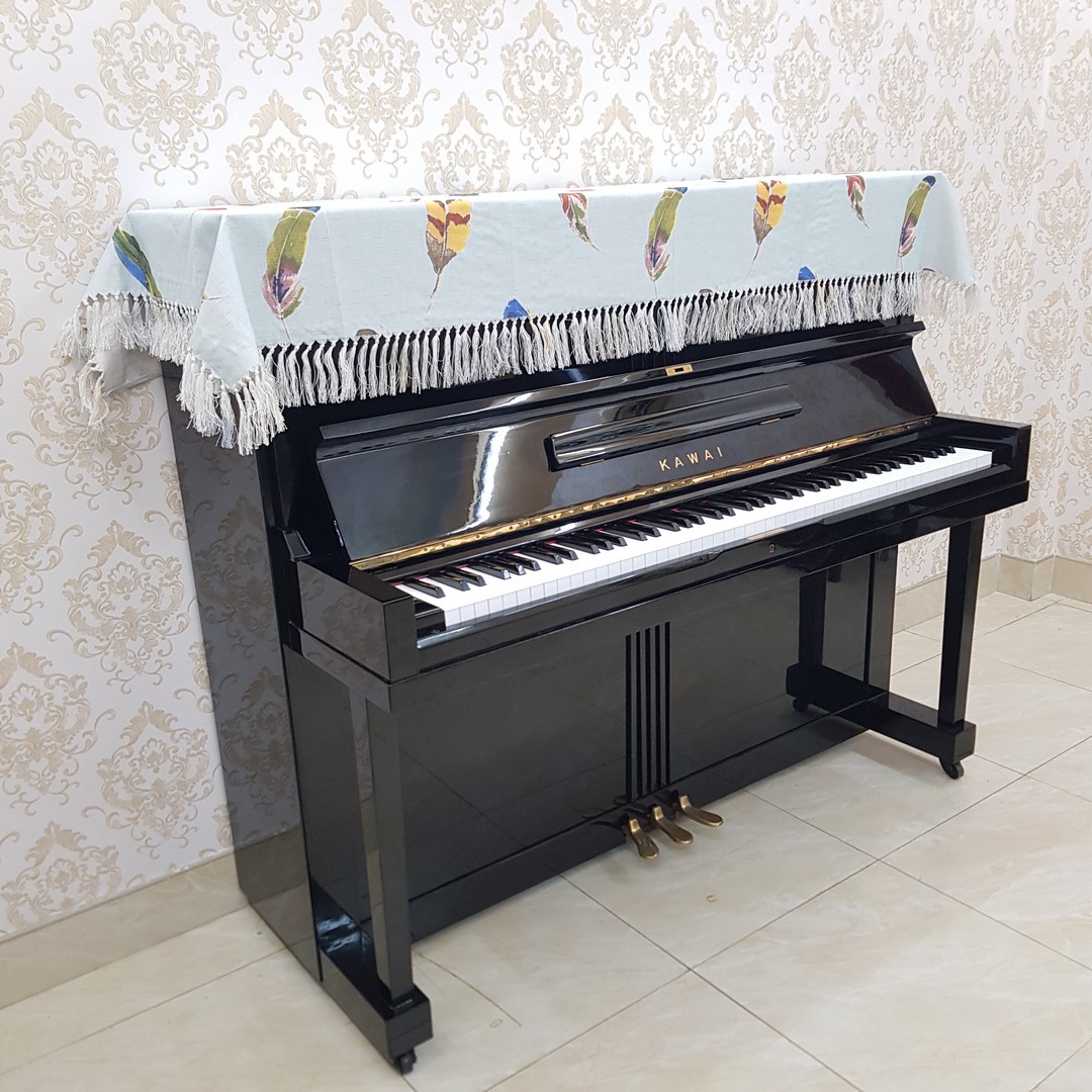 Khăn phủ đàn Piano mẫu xanh long vũ
