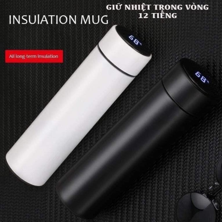 Bình giữ nhiệt ly giữ nhiệt nắp cảm ứng hiển thị nhiệt độ inox 304 dung tích 500ml