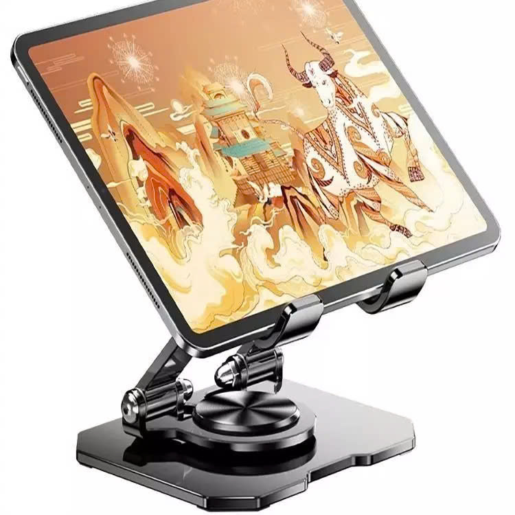 Giá Đỡ Máy Tính Bảng, Điện Thoại L08 Xoay 360 Độ Gấp Gọn Đế Tản Nhiệt Kim Loại