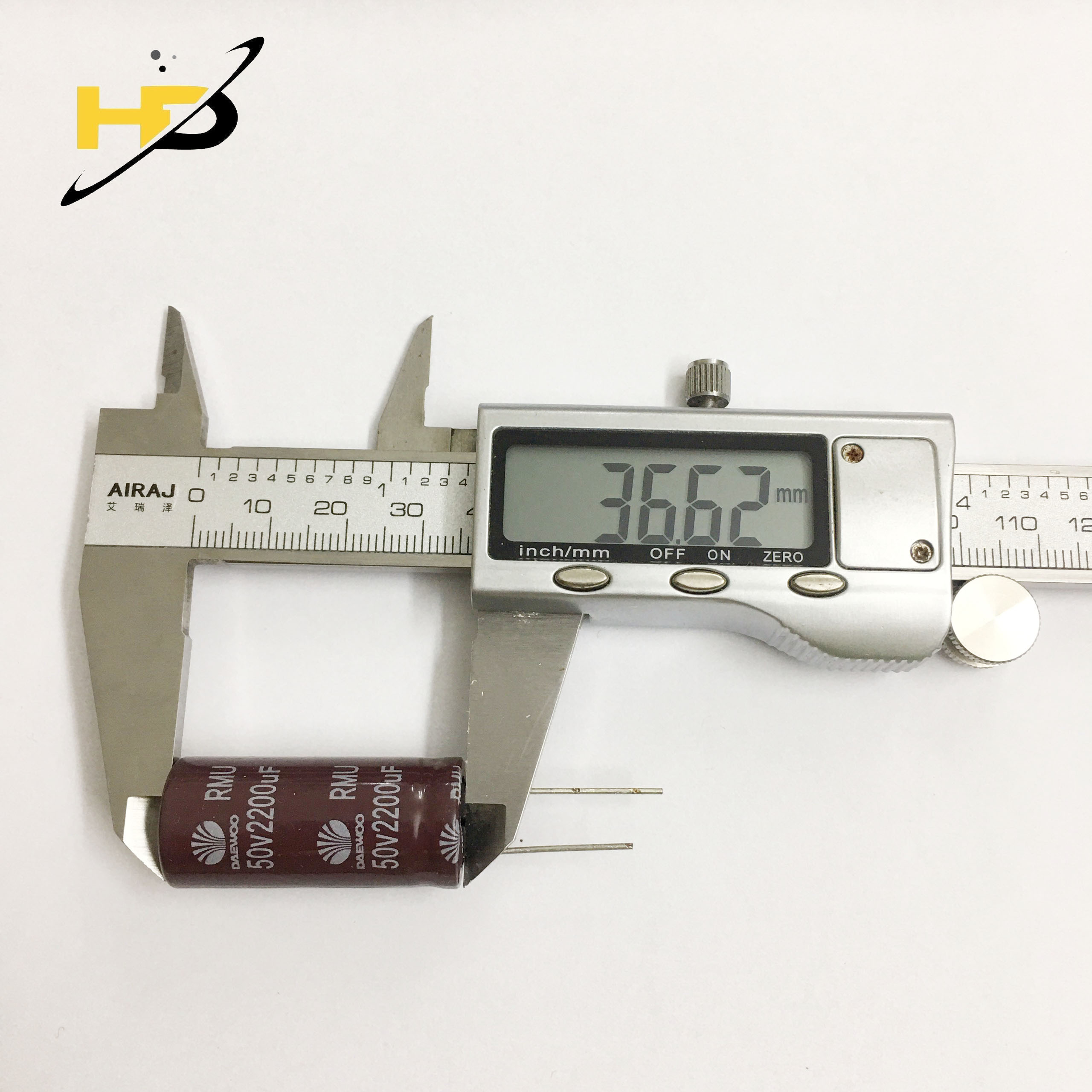 Tụ Daewoo, Tụ Phân Cực Màu Nâu Đỏ 2200uF 50V Loại Tốt