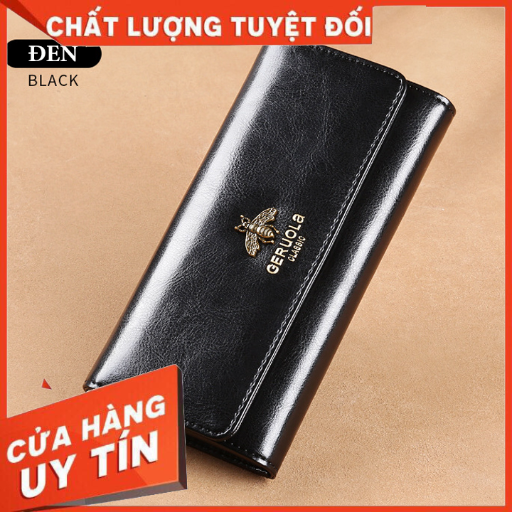 Ví Nữ Dài Da Bò thật Cao Cấp, chắc chắn, phong cách Hàn Quốc TVNN37 - Backpackworld HCM
