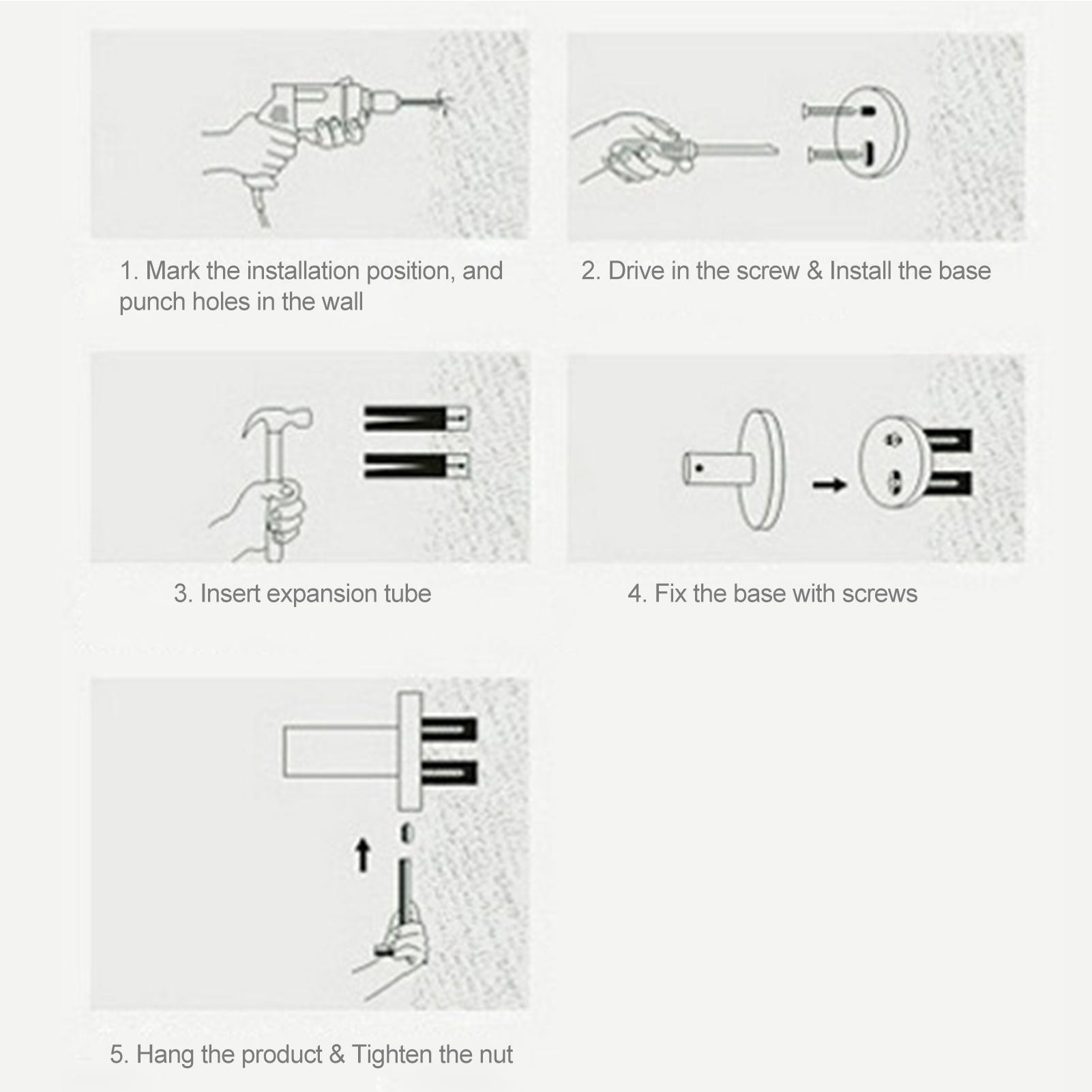 Giá treo khăn tắm Có thể gập lại