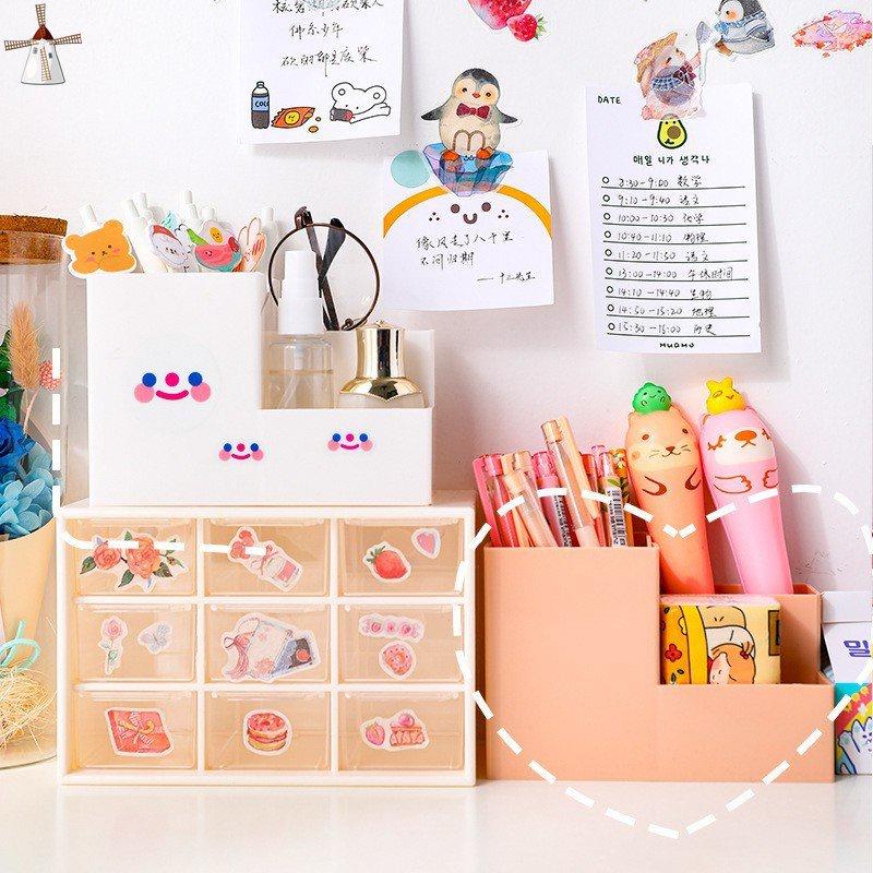 Giá Đỡ Điện Thoại / Cọ Trang Điểm Đa Năng Để Bàn Tiện Lợi