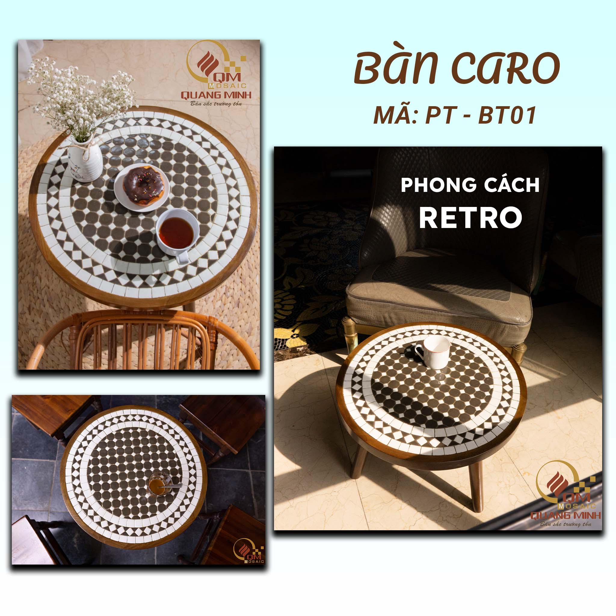 Bàn trà Caro- BT01