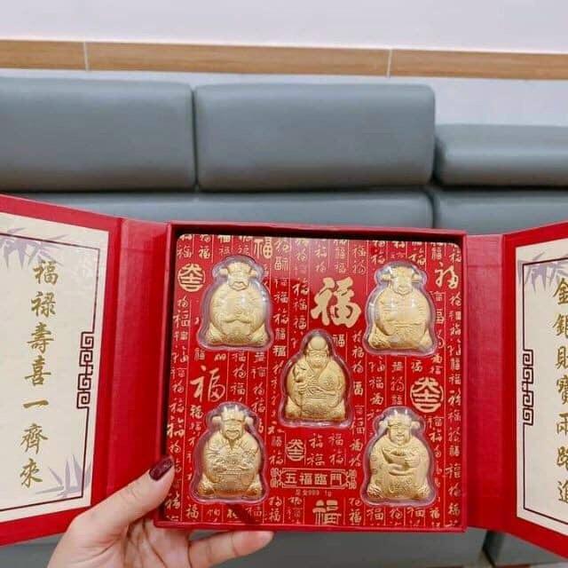 Set 5 Ông Thần tài NGŨ PHÚC LÂM MÔN