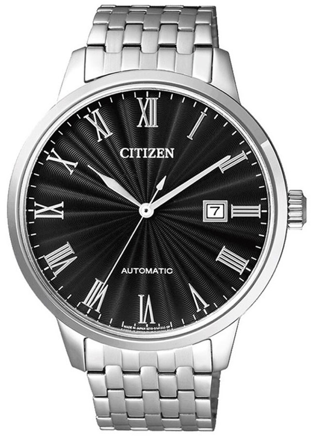 Đồng Hồ Nam Citizen Dây Thép Không Gỉ NJ0080-50E - Mặt Đen