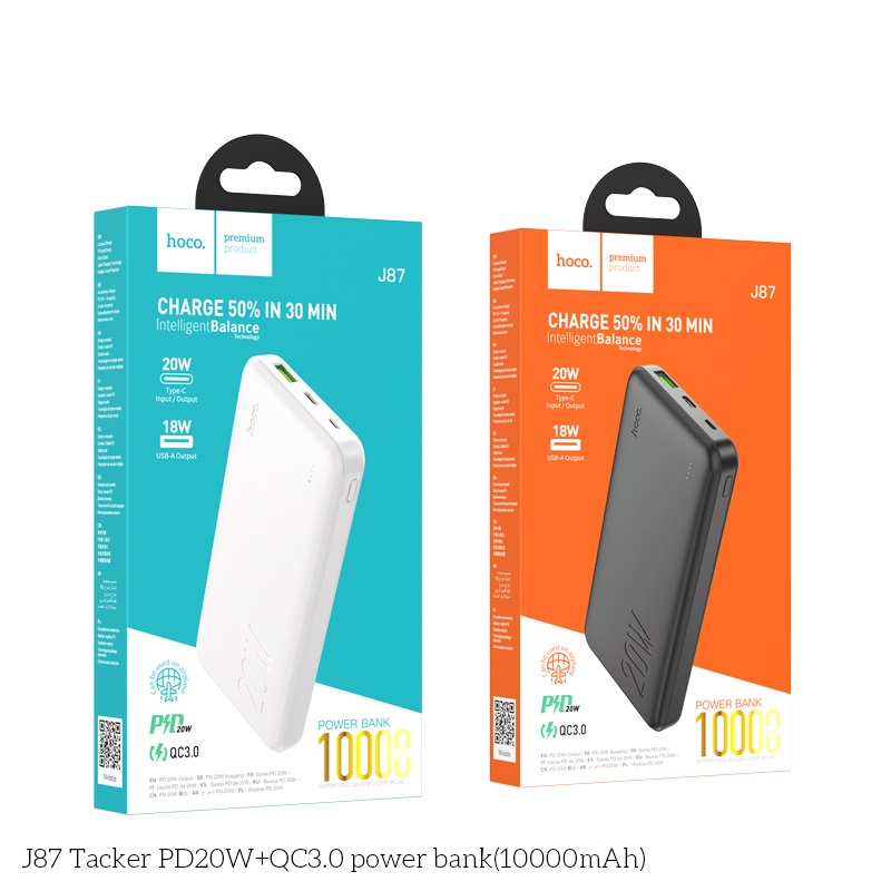 PIN SẠC DỰ PHÒNG J87 10000mAh - HN