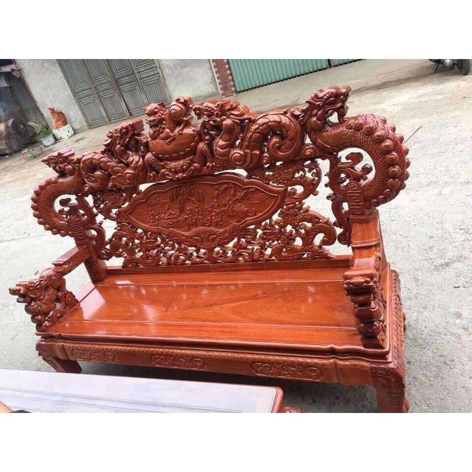 Bộ bàn ghế gỗ hương đá - Đồ Gỗ Bình Long