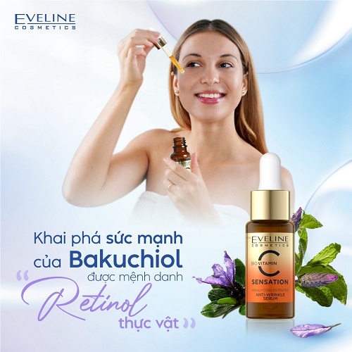 Tinh chất chống nhăn Eveline vitamin C phục hồi, làm trắng da 18ML