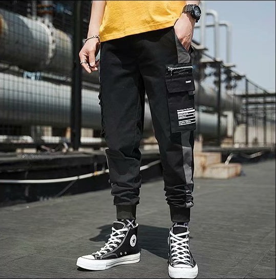 Quần jogger nam túi hộp chất kaki mềm mịn, phong cách đường phố RFE