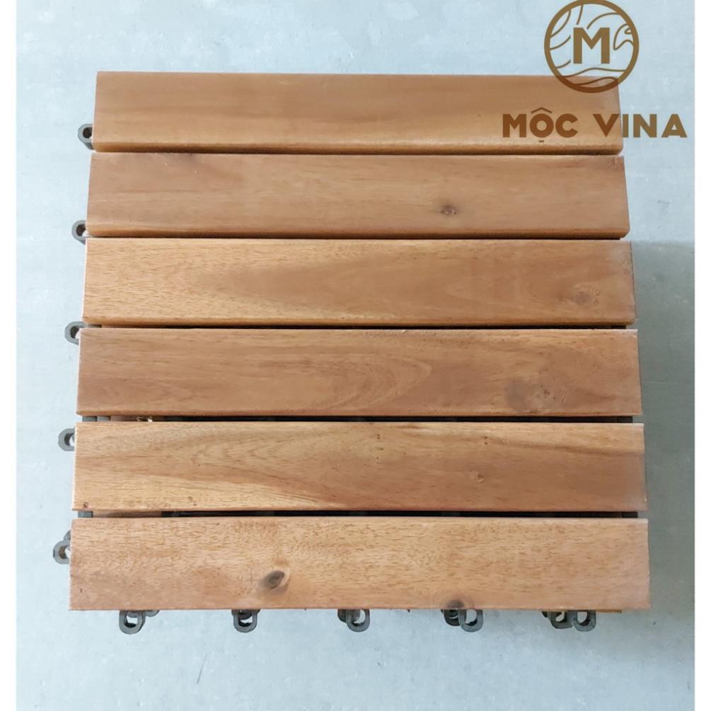 "COMBO 10 VỈ GỖ LÓT SÀN TỰ NHIÊN NGOÀI TRỜI LOẠI 06 NAN,SÀN GỖ TỰ LẮP RÁP, VÁN SÀN GỖ TỰ NHIÊN Mộc Vina