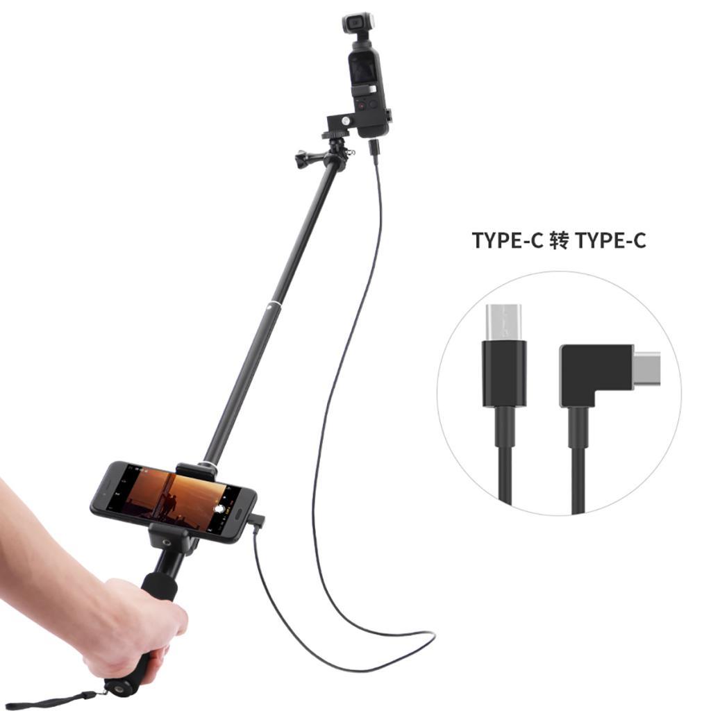 Extension Type-C Selfie Stick For DJI OSMO Pocket Handheld Gimbal Stabilizer