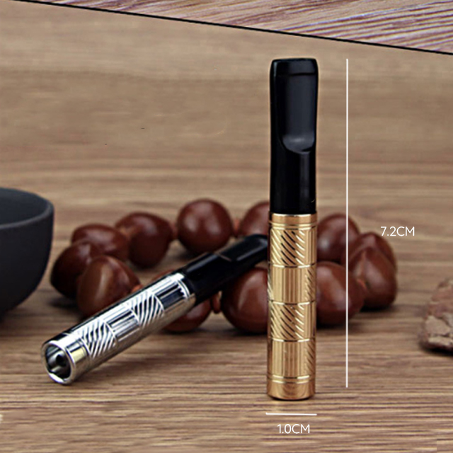 Tẩu Lọc Thuốc Cầm Tay Họa Tiết Hoa Văn Cao Cấp ZB-322 - Quà tặng cho sức khỏe nam giới