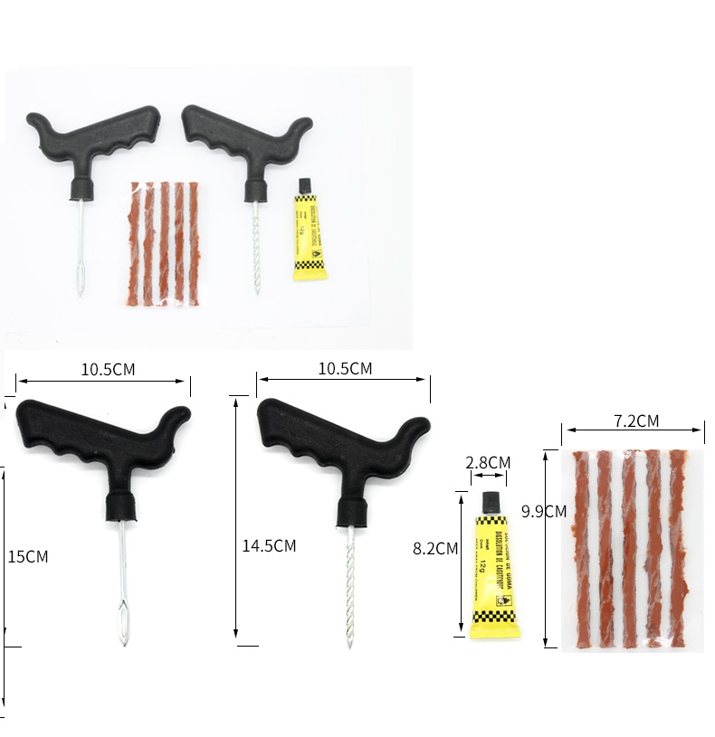 Bộ Dụng Cụ Vá Xe Không Ruột - Bộ Sửa Chữa Vá Xăm Xe Đạp, Xe Máy Tiện Dụng - Hàng Nhập Khẩu