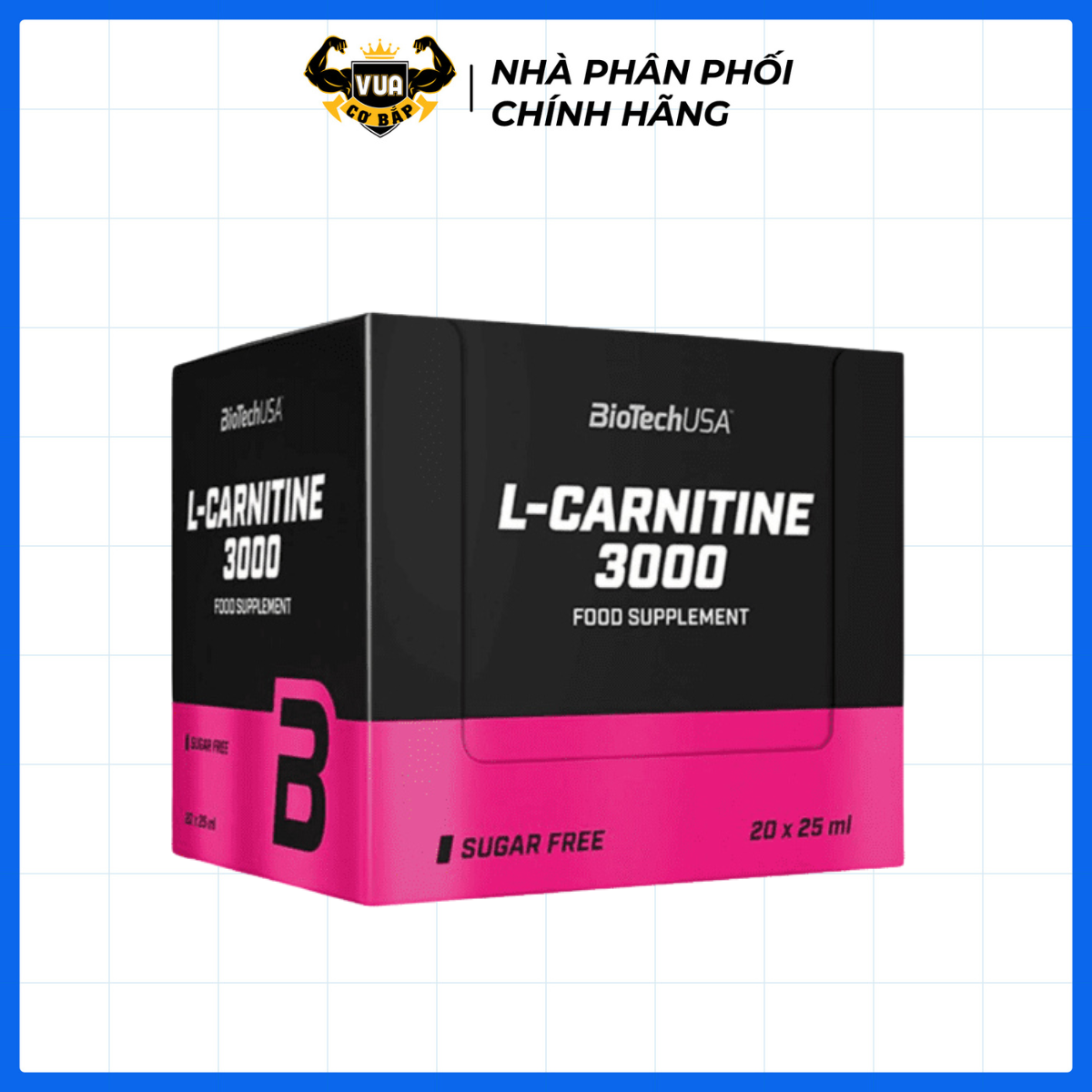 Thực Phẩm Bổ Sung Hỗ Trợ Đốt Mỡ L-Carnitine 3000 BiotechUSA - Dạng Chai Shot Tiện Lợi