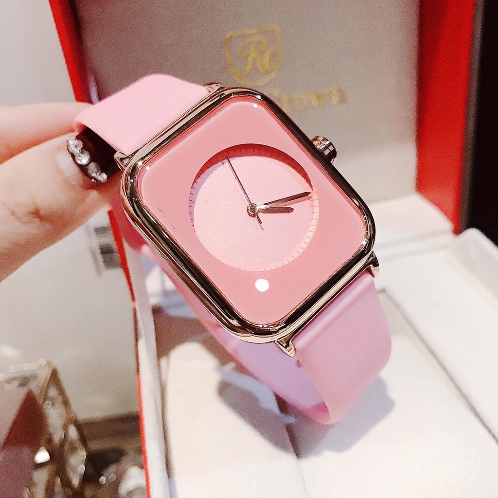 Đồng hồ nữ thời trang mặt vuông không số dây silicon DOHORA VN DSDH107 dùng pin mẫu mới cực hot chống nước sinh hoạt nhẹ dành cho học sinh cấp 2 sinh viên hot trend giá rẻ - Hàng nhập khẩu
