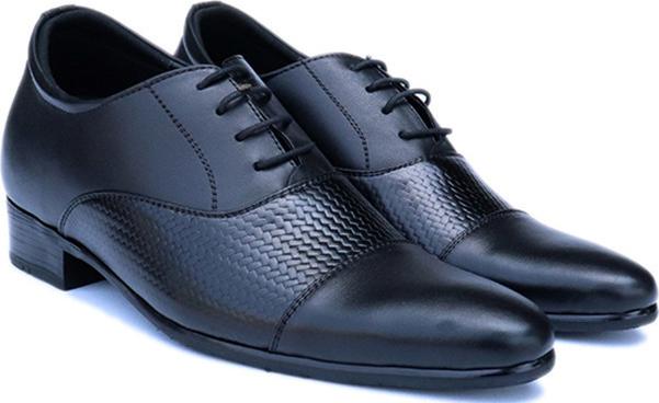 GIÀY TĂNG CHIỀU CAO GIÀY CAO DÀNH CHO NAM GIỚI S995 ĐEN DÂY CỘT - CAO 8CM GIÀY ĐỘN NAM CAO VƯỢT TRỘI