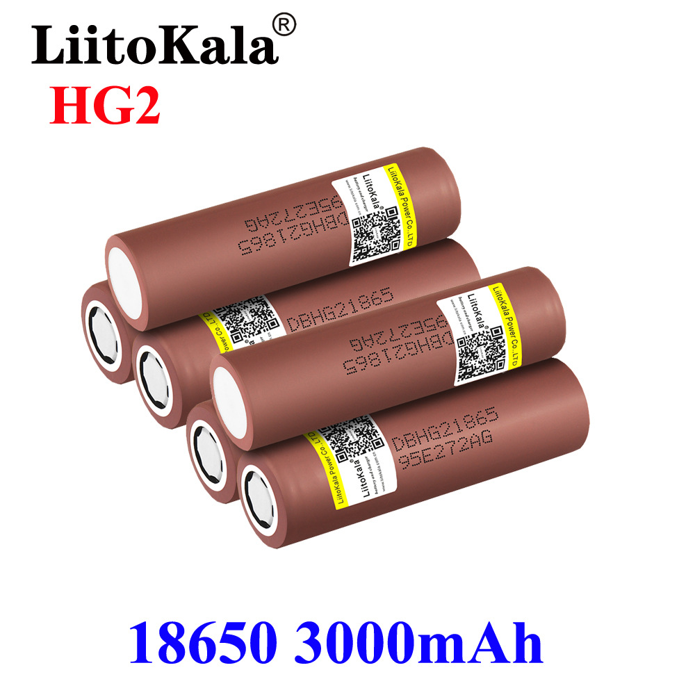 Pin Sạc 18650 LiitoKala HG2 3000mAh Lithium 3.7V Xả Pin 20A Liên Tục Hàng Chính Hãng