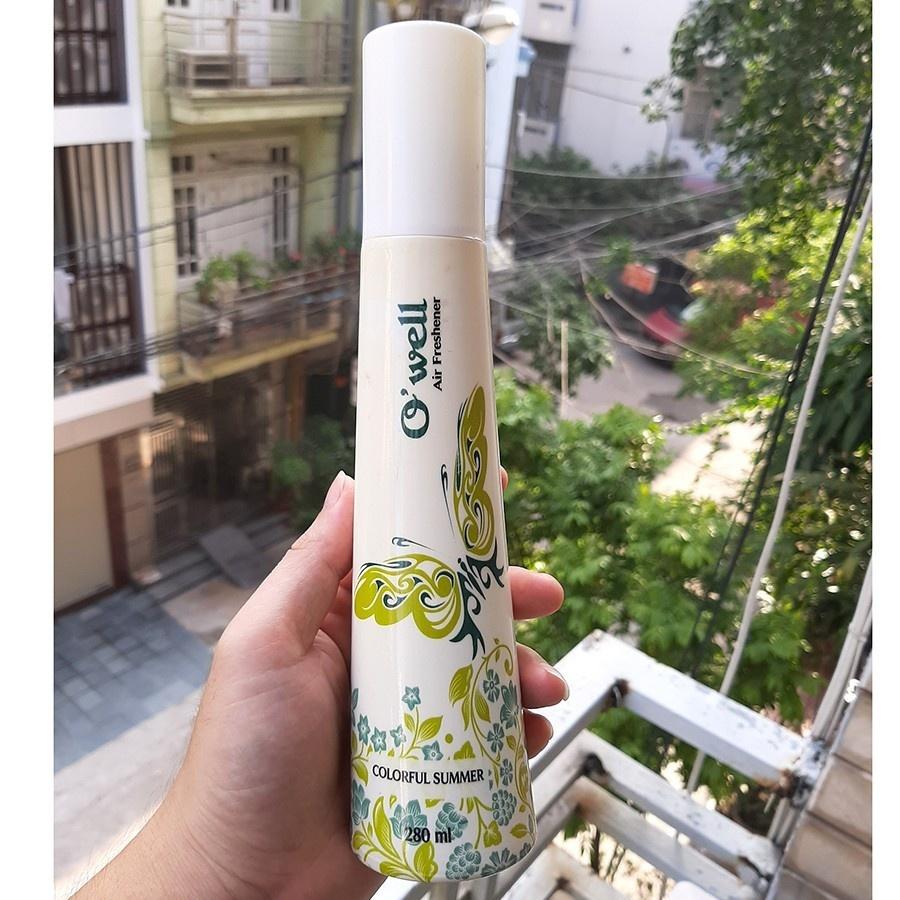 Nước hoa xịt phòng Owell cao cấp 4 mùa khử mùi lưu hương thơm lâu 280ml