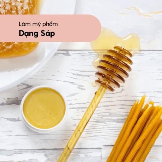 (Bán sỉ 0,5kg) Sáp ong trắng làm nến, làm son, sản phẩm làm đẹp da mặt 500g