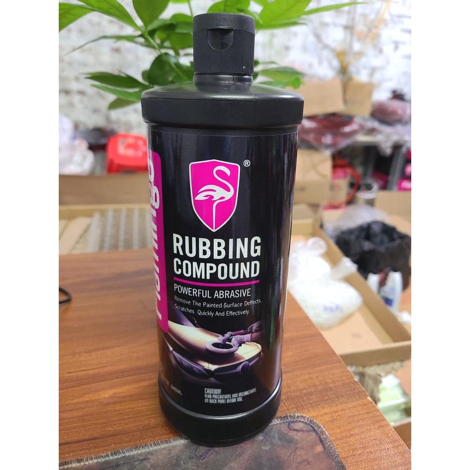 Xi Đánh Bóng Sơn Vỏ Xe Bước 1 Flamingo RUBBING COMPOUND F050 - BÌNH 946ml
