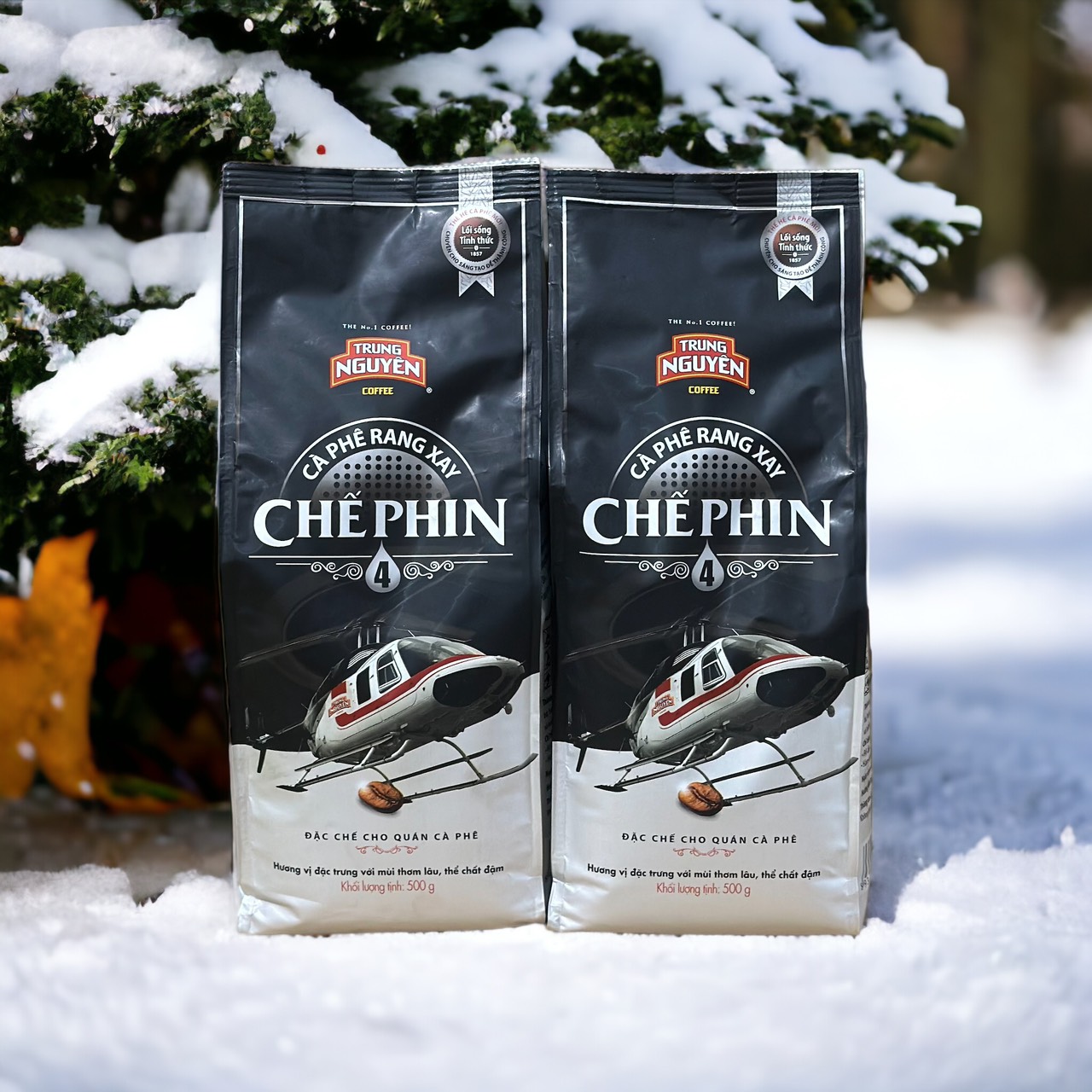 Combo 2 Túi Cà phê Chế phin 4 Trung Nguyên( Tức 1Kg)