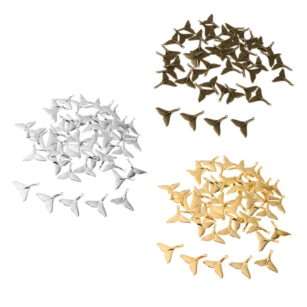 50 Pieces Sea Animal Tail Pendant Findings Bead Crafts
