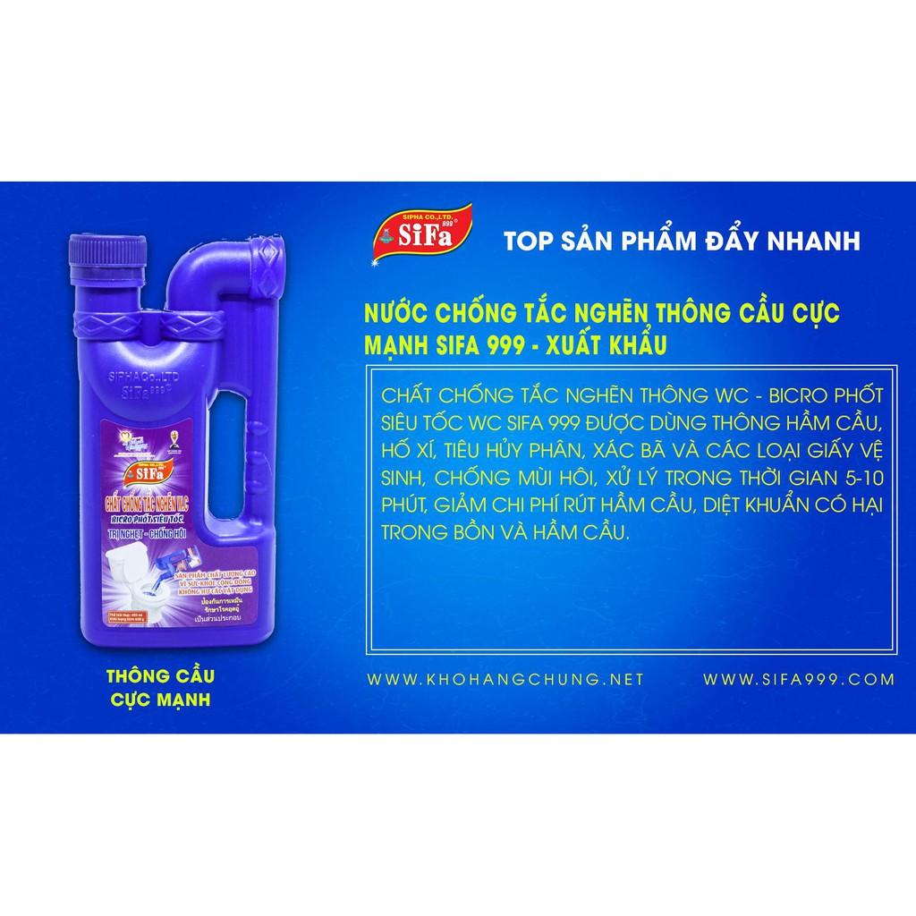 Thông tắc bồn cầu toilet siêu tốc 5 phút SIFA 999 700ml, 800ml, 1400ml, 1600ml chống hôi khử khuẩn