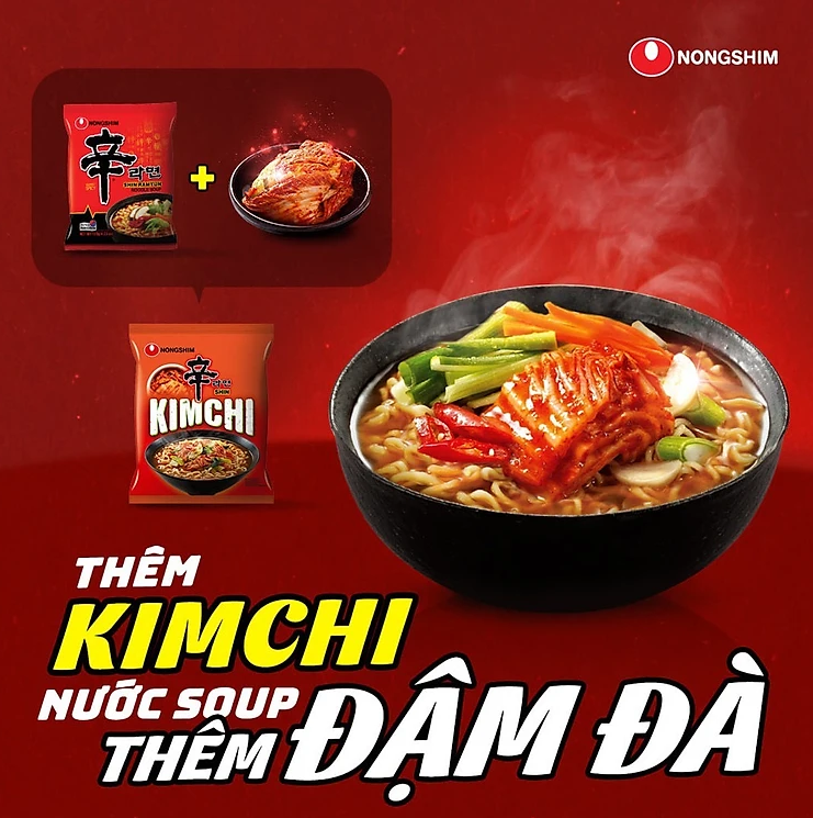 (COMBO 5 GÓI) MÌ SHIN KIM CHI 120G