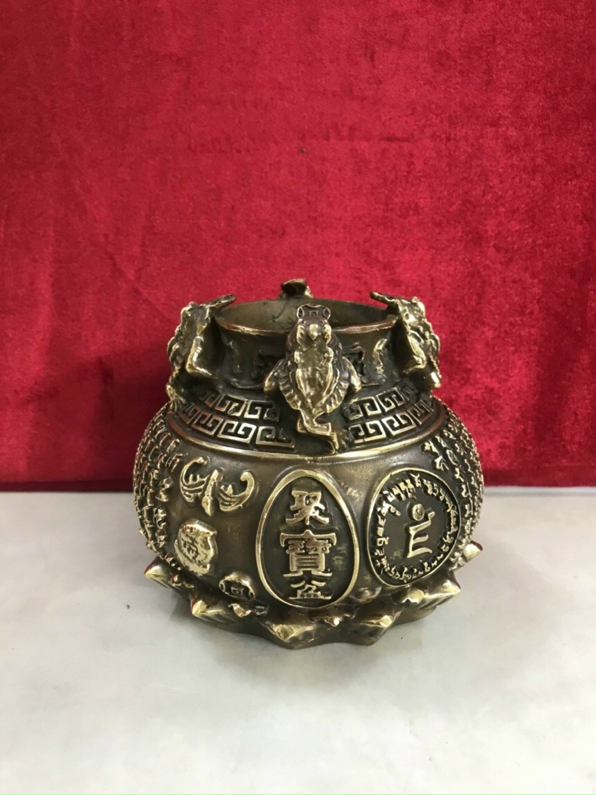 Hũ có đế sen - Decor trang trí