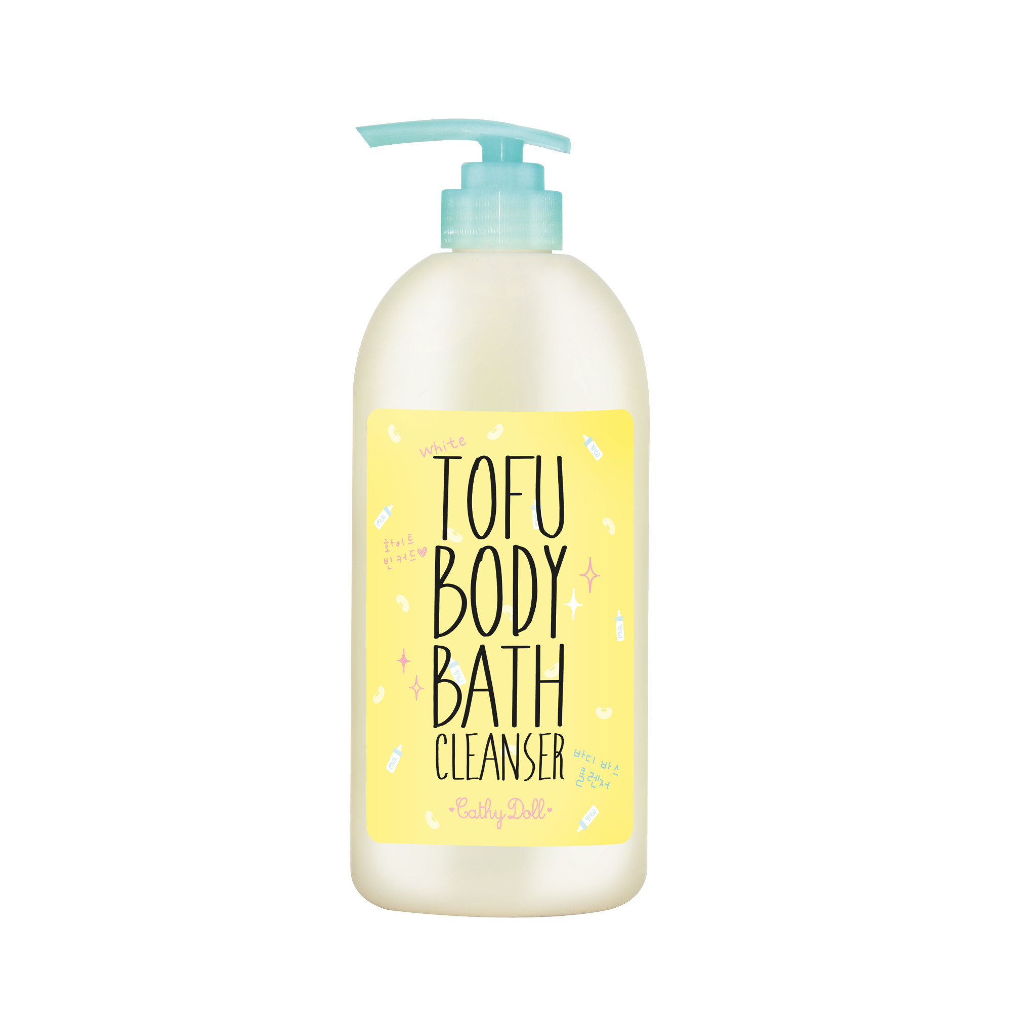 Bộ Sản Phẩm Sữa Tắm Cathy Doll White Tofu Body Bath Cleanser 750ml Và Cathy Doll Bamboo Charcoal Anti Acne+Oil Control Body Bath Gel 500ml