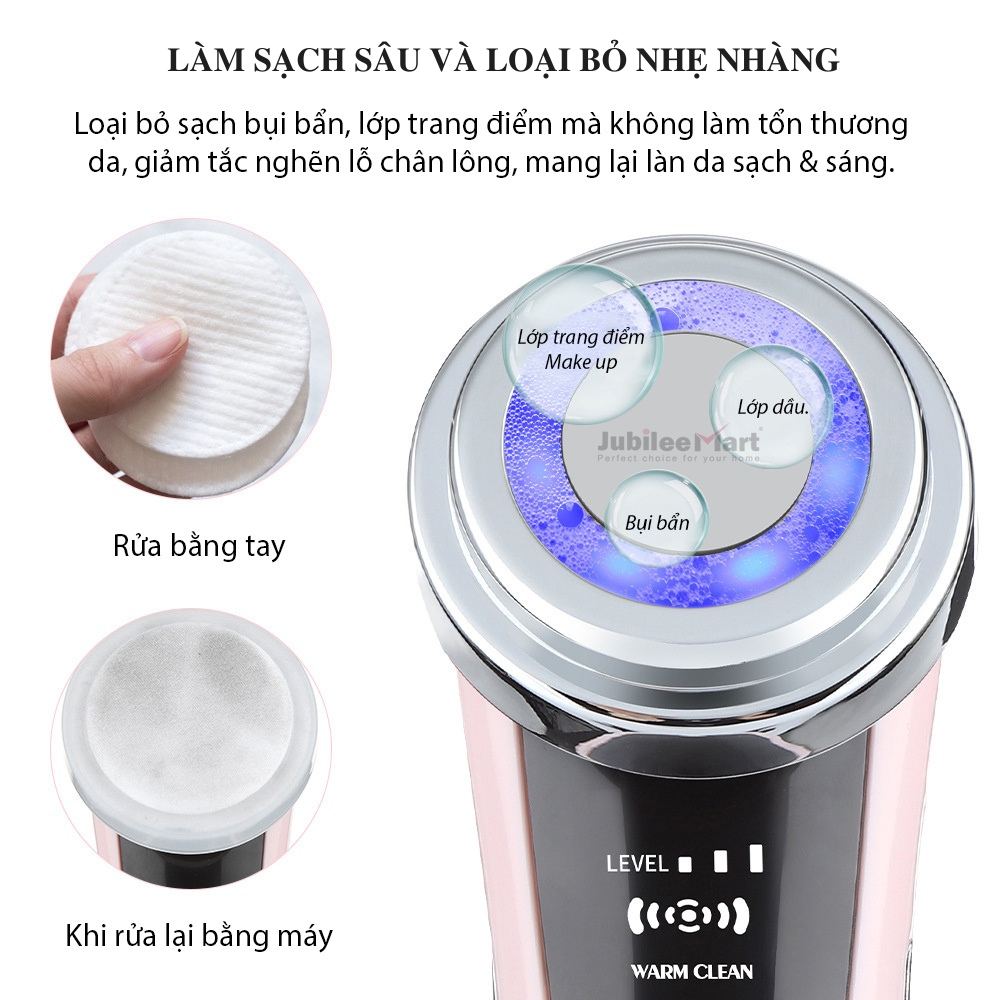 Máy điện di đẩy tinh chất ion âm dương dưỡng trắng da Boorui M80B, máy massage điện di chăm sóc da mặt chuyên nghiệp giúp làm sạch sâu và trẻ hóa làn da - Hàng loại 1