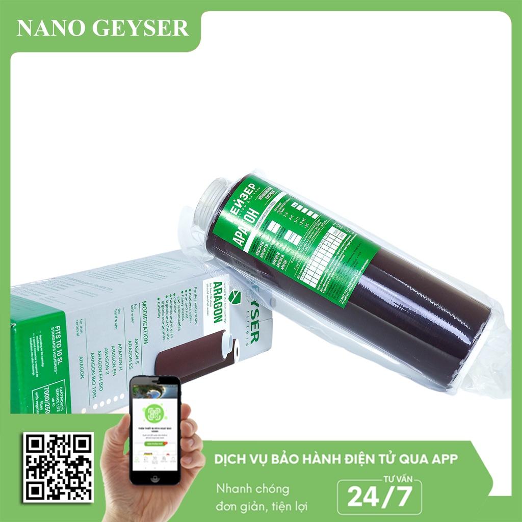 Lõi lọc nước số 3 máy NANO, Lõi Aragon Nano Geyser, Dùng cho các dòng máy lọc nước NANO, Geyser Eco, Ecotar, TK - Hàng Chính Hãng