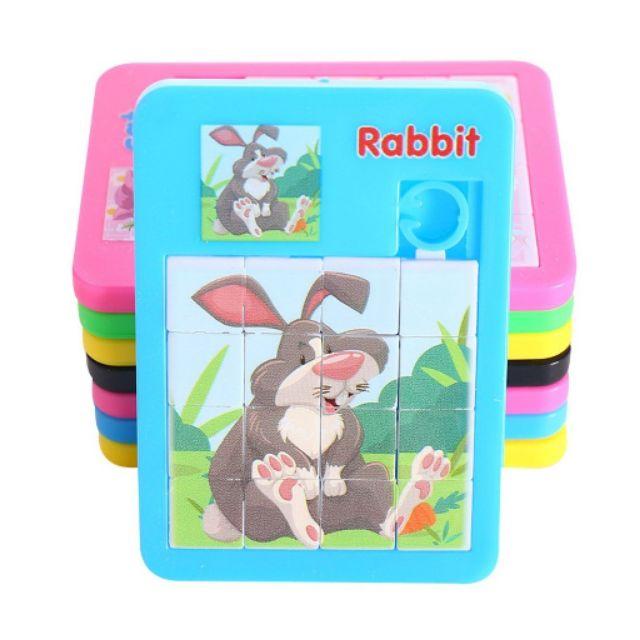 Đồ Chơi Ghép Hình Trượt 16 Ô Cho Bé - Bảng Xếp Hình Huyền Thoại Tuổi Thơ DUASHOP