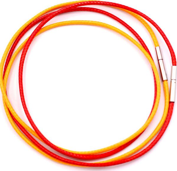 Combo 2 sợi dây vòng cổ cao su - đỏ + vàng DCSOV1