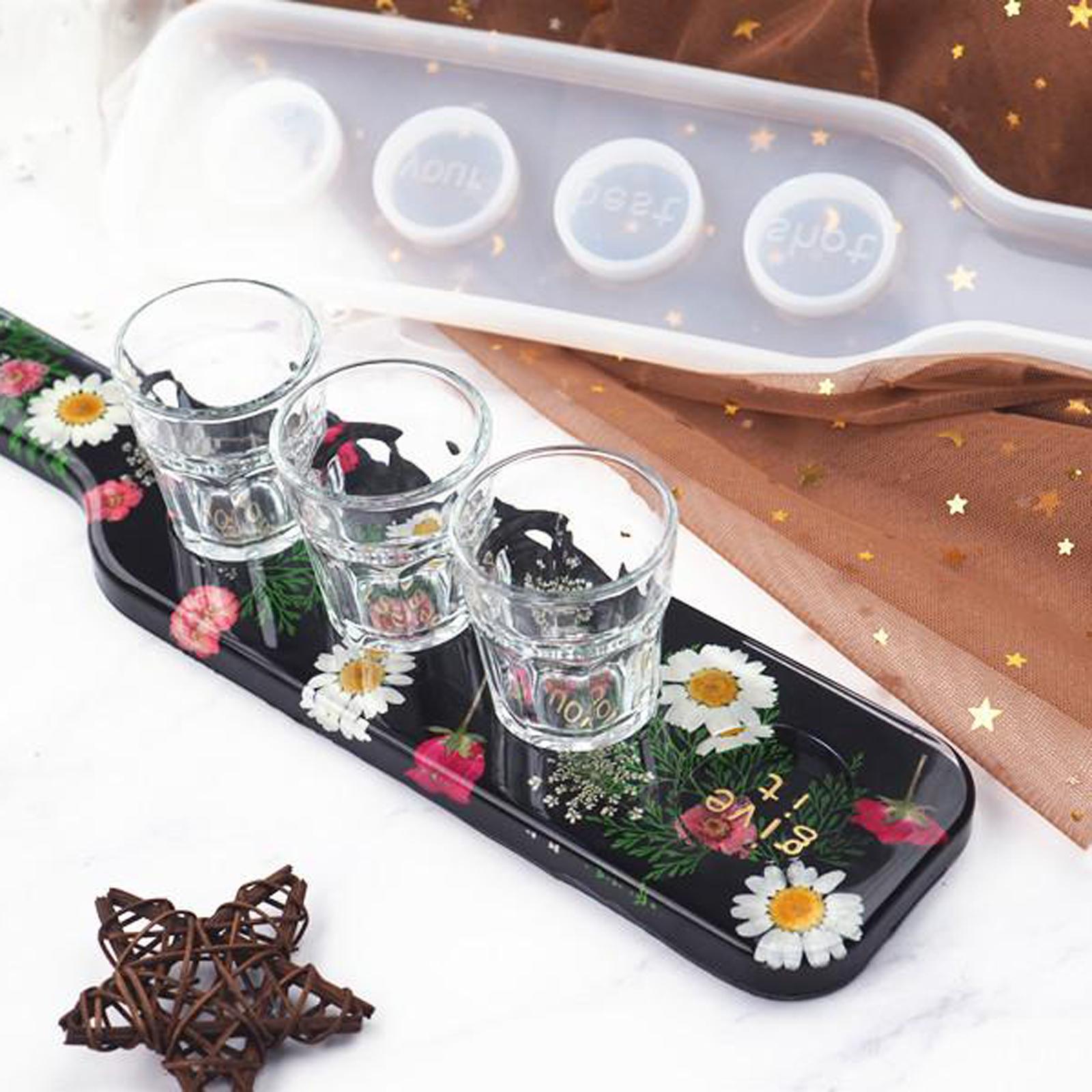 Silicone Coaster Mold Resin Casting Mold DIY Epoxy Fruit Tray Mould Craft