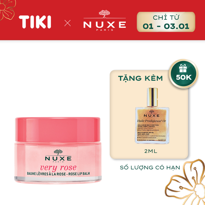 Sáp dưỡng môi Nuxe Very Rose 15g