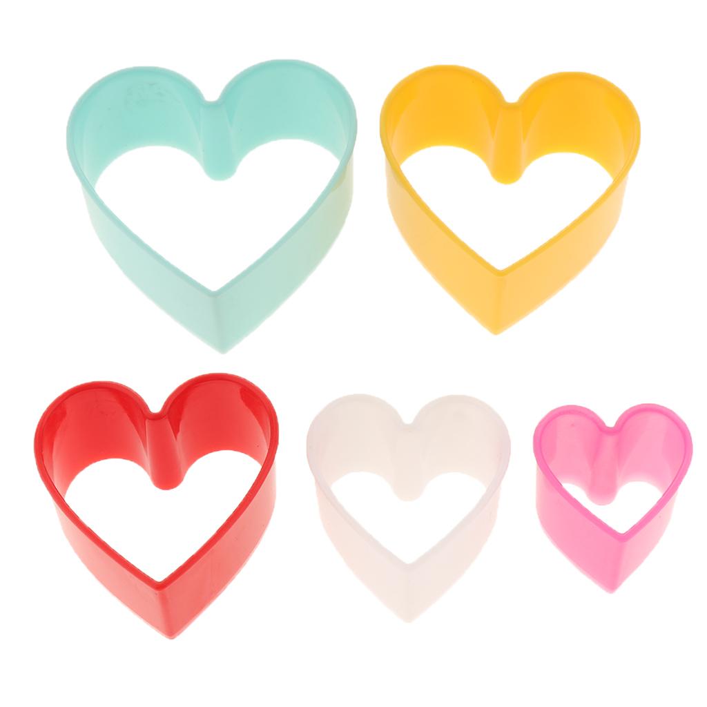 5Pcs Cookie Cutter Set Biscuit Sandwich Fondant Cake Fruit Vegetable Flower