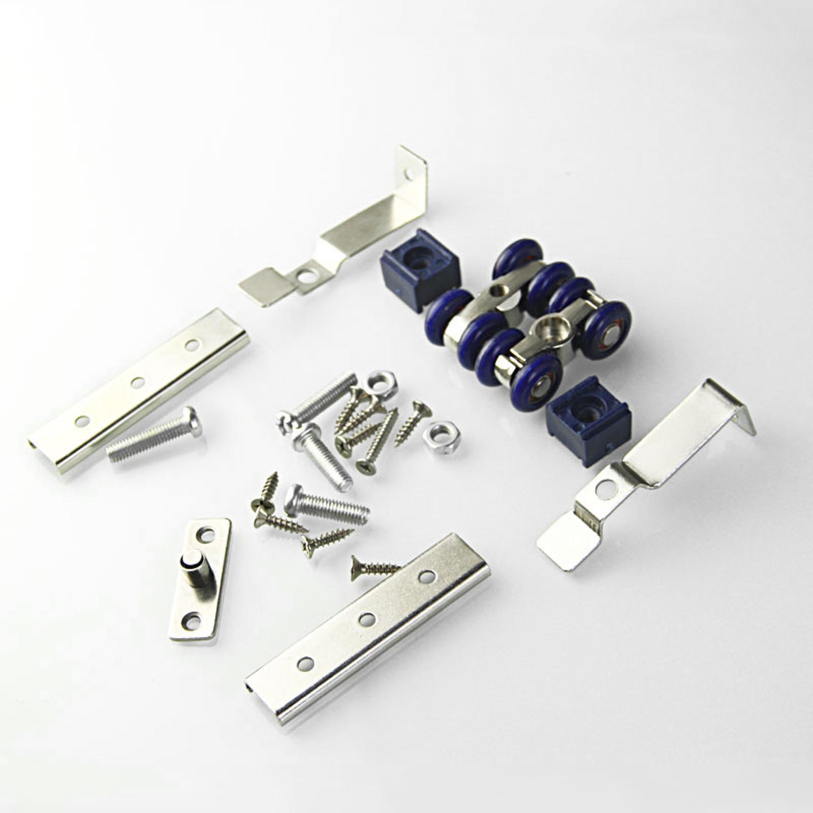 2 Pieces Sliding Door Roller Wood Hanging Wheel Easy Installation Roller Trolley Alloy Door Hardware Kitchen Door Pulley Sliding Doors Wheel