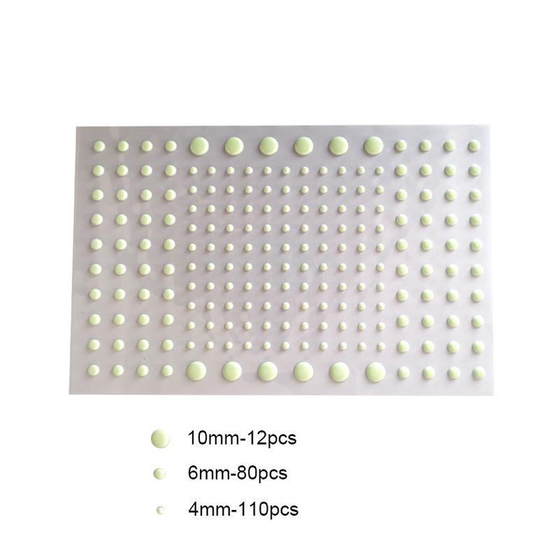 Miếng Dán Tường Dạ Quang Hình Ngôi Sao / Chấm Bi 3d