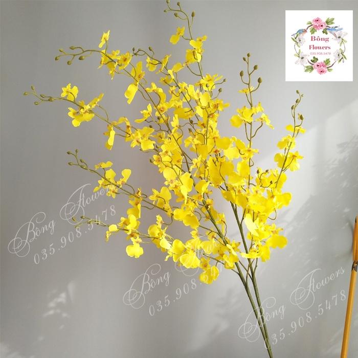 Hoa Giả - Hoa Vũ Nữ Giả 8 Nhánh Cành Dài 110cm