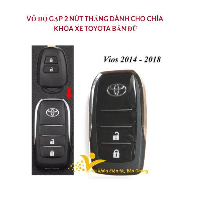 Hình ảnh Vỏ độ gập chìa khóa dành cho Toyota vios,yaris,altis,fortuner,inova dùng để thay thế cho vỏ chìa thẳng  theo xe